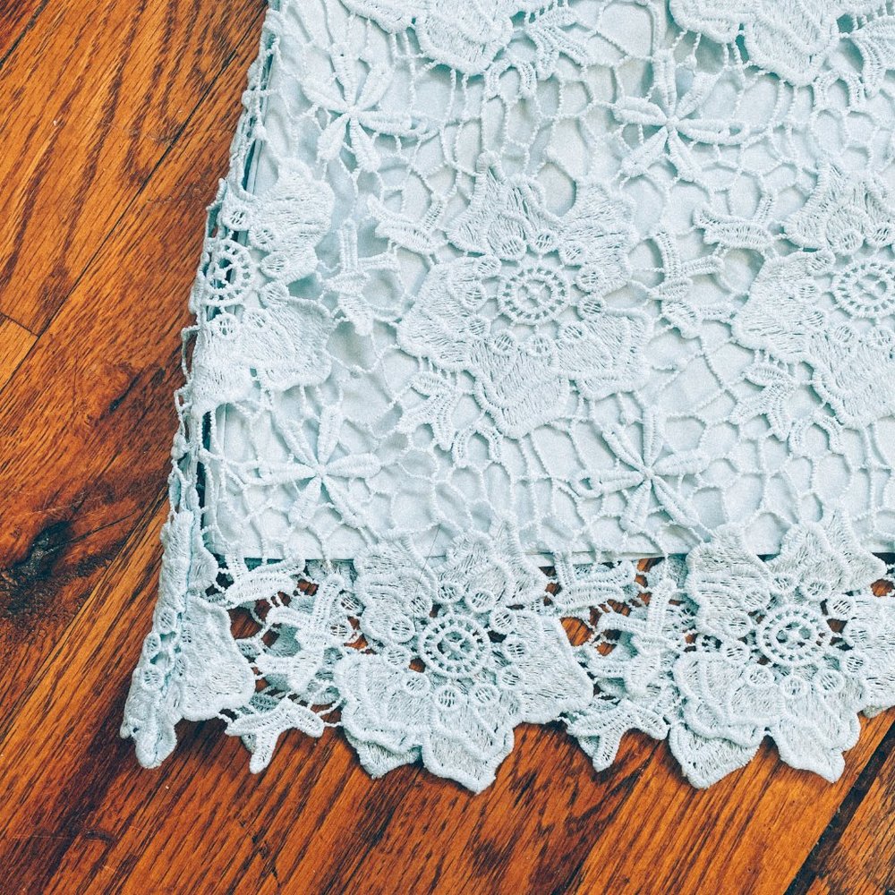 Ted Baker Light Blue Lace Dress - Picture 5 of 10